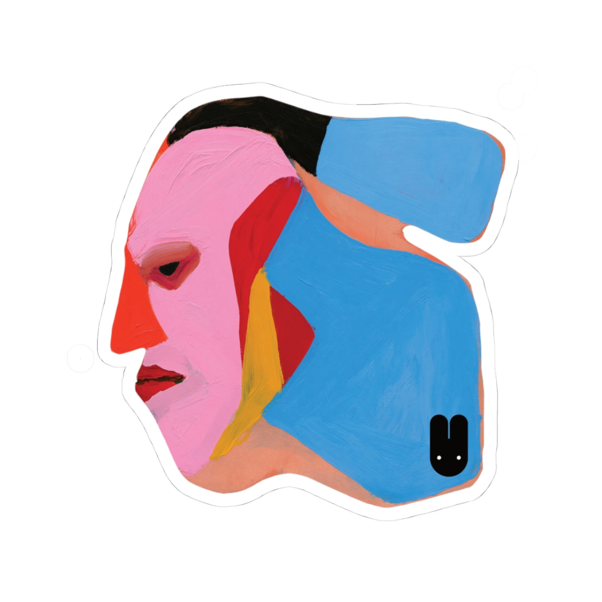 Kaninhoved Art Sticker