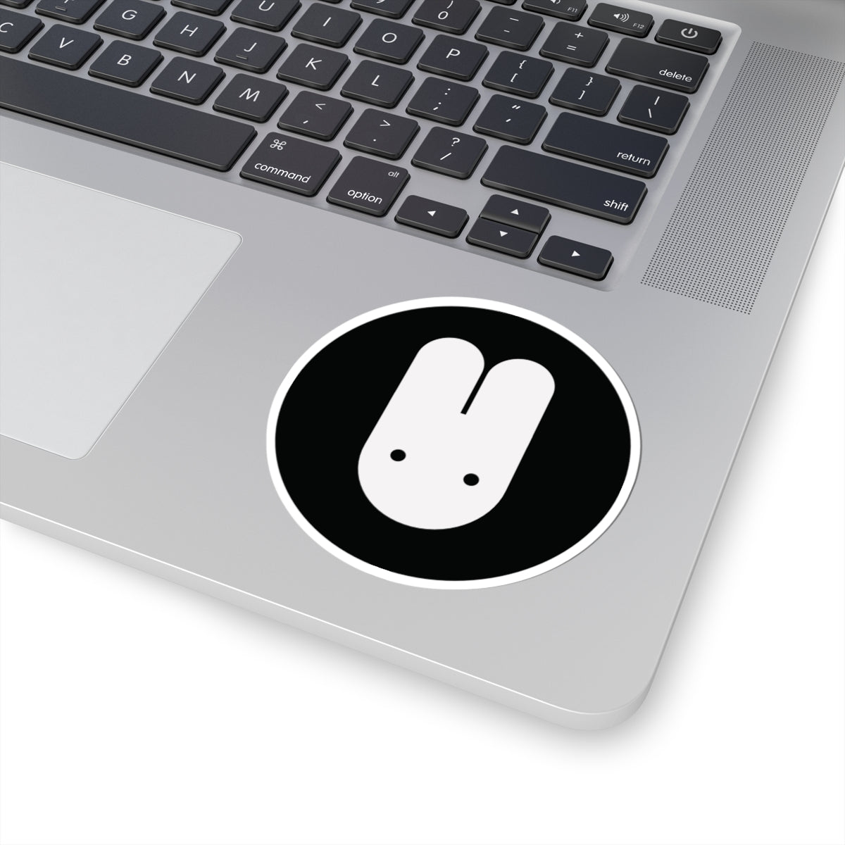 White Kaninhoved Sticker