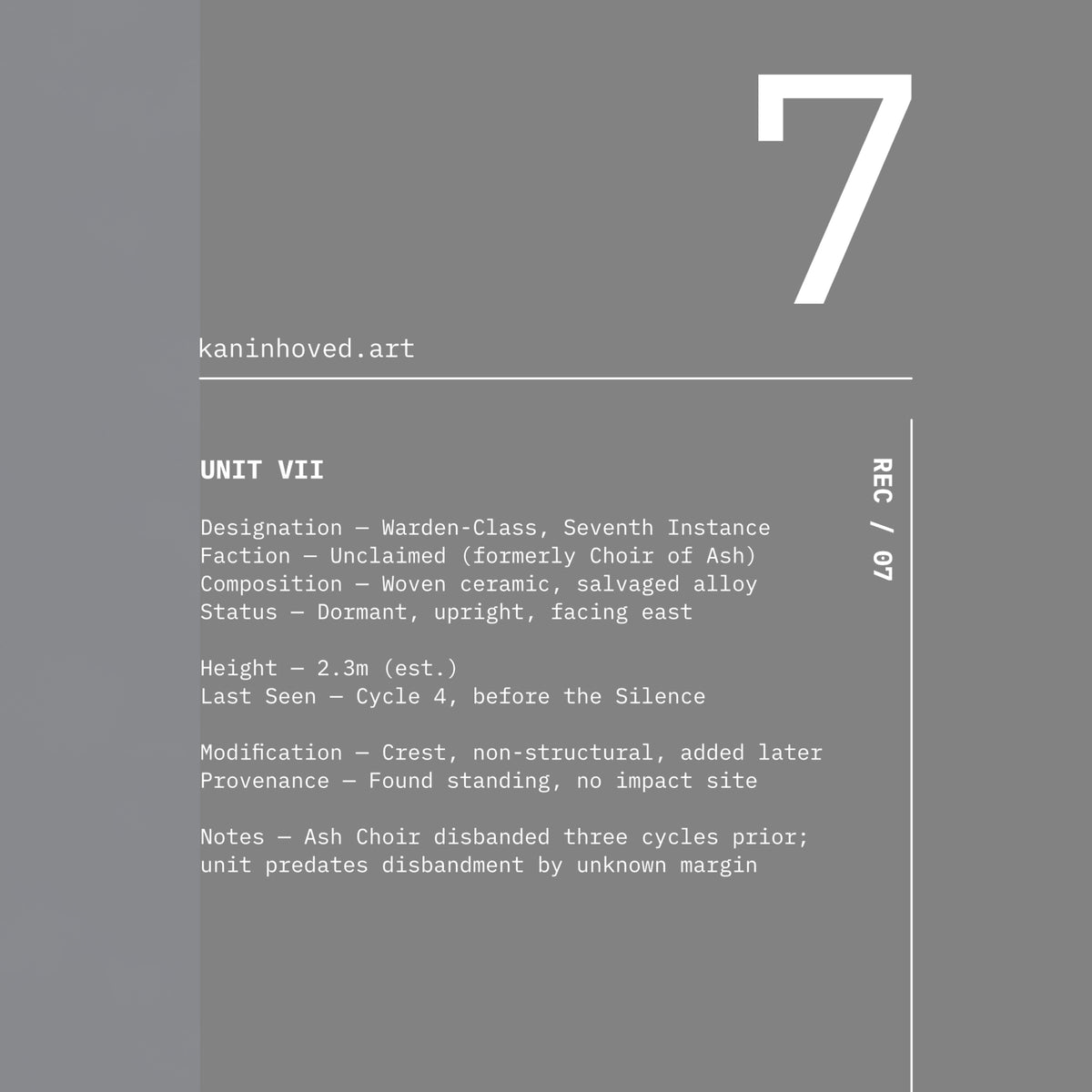 Unit VII