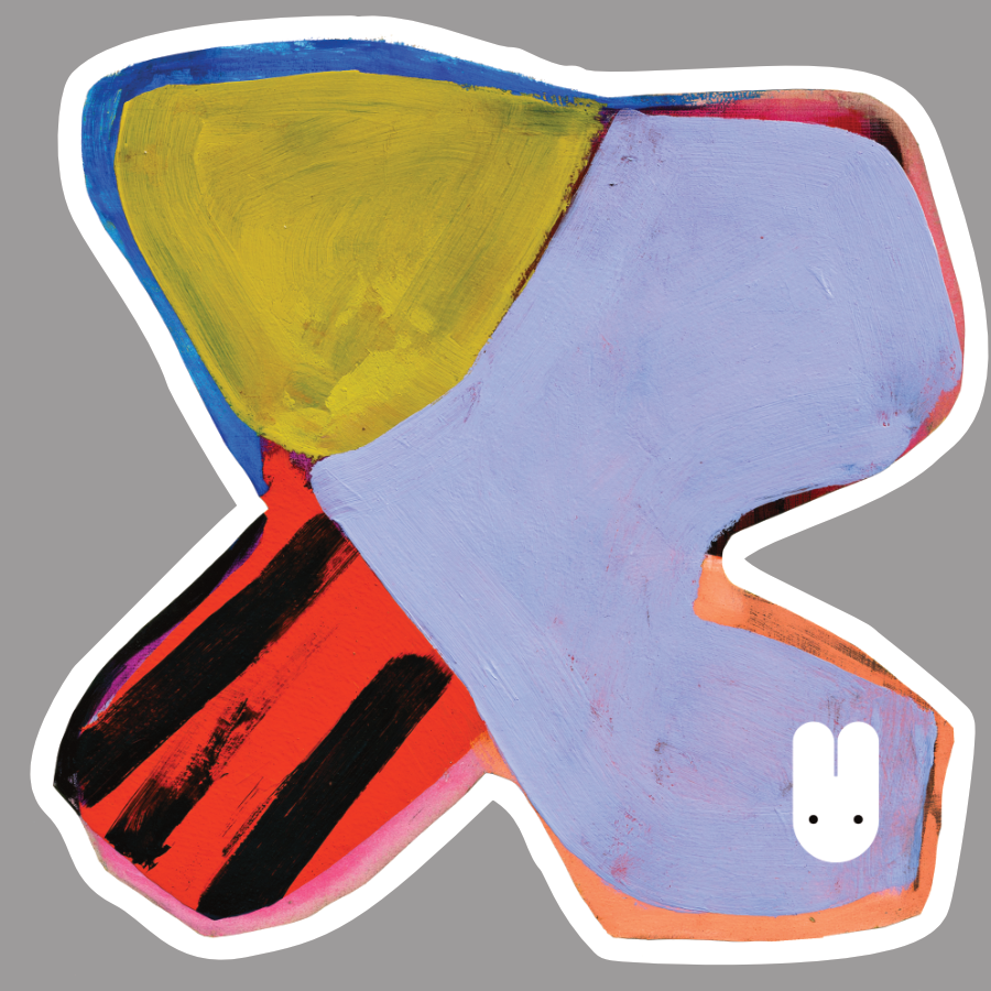 Kaninhoved Art Sticker