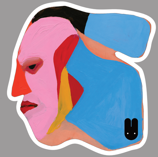 Kaninhoved Art Sticker